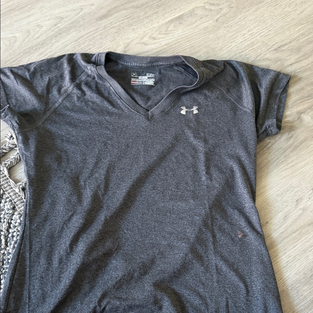 Under Armour Charcoal V-Neck Tee